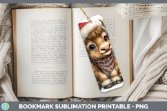 GorgeousWoodland Christmas Santa Bookmark design.