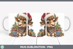 GorgeousWoodland Christmas Santa Mug Wrap design.
