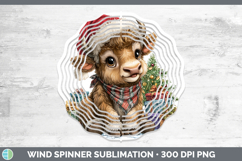 GorgeousWoodland Christmas Santa Wind Spinner design.