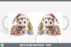 GorgeousWoodland Christmas Santa Mug Wrap design.