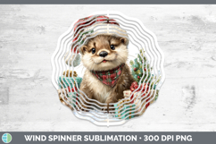 GorgeousWoodland Christmas Santa Wind Spinner design.