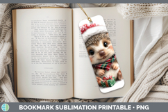 GorgeousWoodland Christmas Santa Bookmark design.