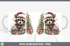 GorgeousWoodland Christmas Santa Mug Wrap design.