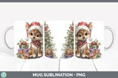 GorgeousWoodland Christmas Santa Mug Wrap design.