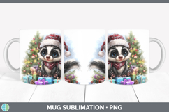 GorgeousWoodland Christmas Santa Mug Wrap design.