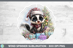 GorgeousWoodland Christmas Santa Wind Spinner design.
