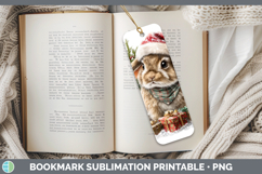 GorgeousWoodland Christmas Santa Bookmark design.