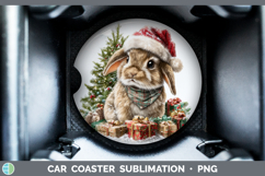 GorgeousWoodland Christmas Santa Car Coaster design.