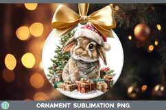 GorgeousWoodland Christmas Santa Ornament design.