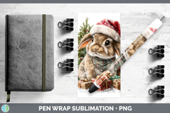GorgeousWoodland Christmas Santa Pen Wrap design.