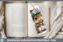 GorgeousWoodland Christmas Santa Bookmark design.