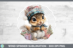 GorgeousWoodland Christmas Santa Wind Spinner design.