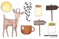 Woodland Clipart Cottagecore Clipart magic forest clipart bundle