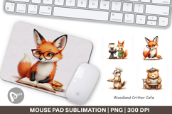 Mouse Pad Woodland Animal Cafe Product Image 1