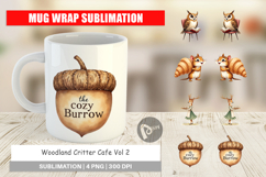Mug Wrap Woodland Animal Cafe Product Image 1