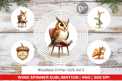 Wind Spinner Woodland Animal Cafe Product Image 1