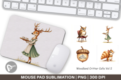 Mouse Pad Woodland Animal Cafe Product Image 1