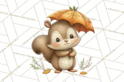 Whimsical Woodland Animals Clipart PNG, Cute Forest Creature Product Image 3