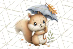 Whimsical Woodland Animals Clipart PNG, Cute Forest Creature Product Image 4