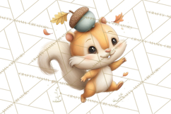 Whimsical Woodland Animals Clipart PNG, Cute Forest Creature Product Image 5