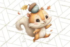 Whimsical Woodland Animals Clipart PNG, Cute Forest Creature Product Image 5