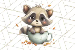 Whimsical Woodland Animals Clipart PNG, Cute Forest Creature Product Image 3