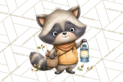 Whimsical Woodland Animals Clipart PNG, Cute Forest Creature Product Image 5