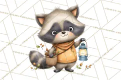 Whimsical Woodland Animals Clipart PNG, Cute Forest Creature Product Image 5