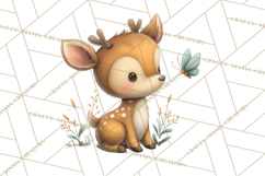 Whimsical Woodland Animals Clipart PNG, Cute Forest Creature Product Image 2