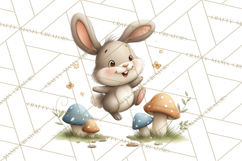 Whimsical Woodland Animals Clipart PNG, Cute Forest Creature Product Image 5