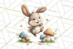 Whimsical Woodland Animals Clipart PNG, Cute Forest Creature Product Image 5