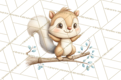 Whimsical Woodland Animals Clipart PNG, Cute Forest Creature Product Image 2