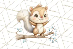 Whimsical Woodland Animals Clipart PNG, Cute Forest Creature Product Image 2