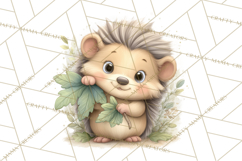 Whimsical Woodland Animals Clipart PNG, Cute Forest Creature Product Image 4