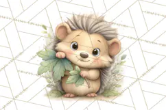 Whimsical Woodland Animals Clipart PNG, Cute Forest Creature Product Image 4