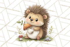 Whimsical Woodland Animals Clipart PNG, Cute Forest Creature Product Image 5