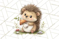 Whimsical Woodland Animals Clipart PNG, Cute Forest Creature Product Image 5
