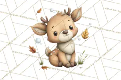 Whimsical Woodland Animals Clipart PNG, Cute Forest Creature Product Image 3