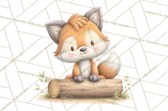 Whimsical Woodland Animals Clipart PNG, Cute Forest Creature Product Image 3