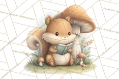 Whimsical Woodland Animals Clipart PNG, Cute Forest Creature Product Image 4