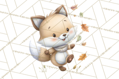 Whimsical Woodland Animals Clipart PNG, Cute Forest Creature Product Image 5