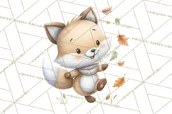 Whimsical Woodland Animals Clipart PNG, Cute Forest Creature Product Image 5
