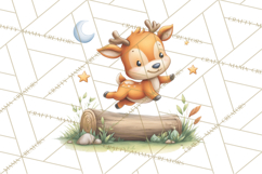 Whimsical Woodland Animals Clipart PNG, Cute Forest Creature Product Image 2