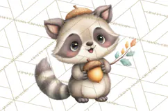 Whimsical Woodland Animals Clipart PNG, Cute Forest Creature Product Image 3