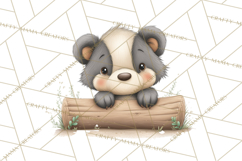 Whimsical Woodland Animals Clipart PNG, Cute Forest Creature Product Image 5