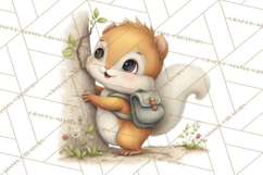 Whimsical Woodland Animals Clipart PNG, Cute Forest Creature Product Image 5