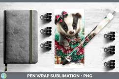 GorgeousWoodland Cute Christmas Pen Wrap design.