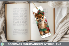 GorgeousWoodland Cute Christmas Bookmark design.