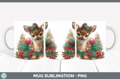 GorgeousWoodland Cute Christmas Mug Wrap design.