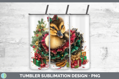 GorgeousWoodland Cute Christmas Tumbler design.